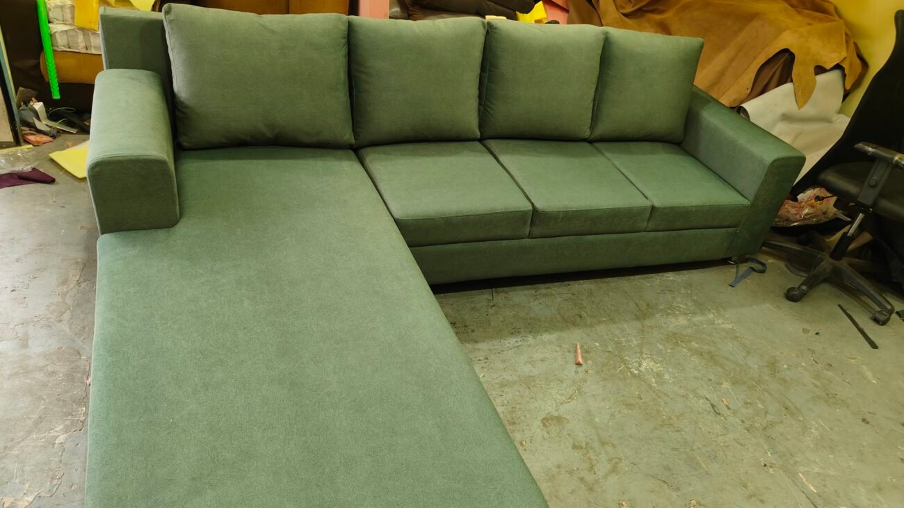 Three seater with lounger sofa